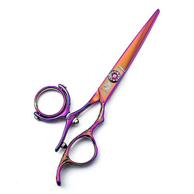 6.0'' Swivel Thumb Barber Salon Razor Edge Hair Cutting Scissors Shears, Professional Japanese 440C Lightweight Hairdressing Scissors, Hair Clipping/Trimming Shears Hairdresser Tools by Dream Reach