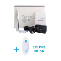 Professional Wireless ULTIMA A3 Dr. Pen Auto-stamp Motorized Meso Microneedle System Makeup Eyebrow Lip Tattoo Pen + 1RL Pins (50PCS)