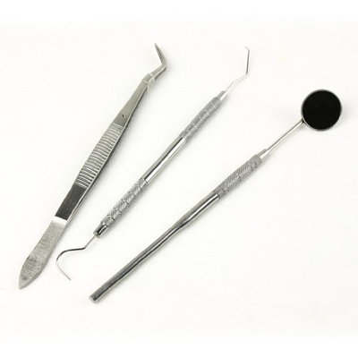 Basic Dental Instruments: Tweezer Pick and Mirror