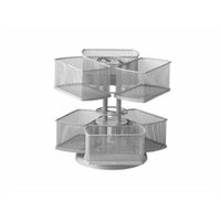 Nifty Cosmetic Organizing Carousel, Silver