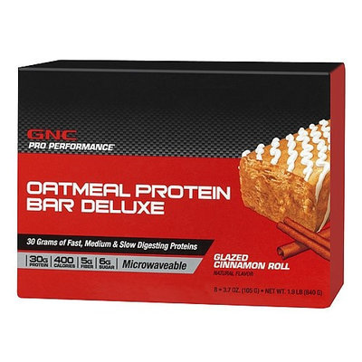GNC Pro Performance(r) Oatmeal Protein Bar Deluxe - Glazed Cinnamon Roll