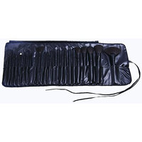 Sarasweet Beauty Studio Quality Natural Cosmetic Brush Set with Leather Pouch, 24 Count