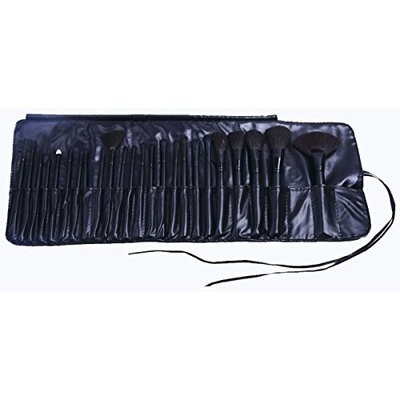 Sarasweet Beauty Studio Quality Natural Cosmetic Brush Set with Leather Pouch, 24 Count