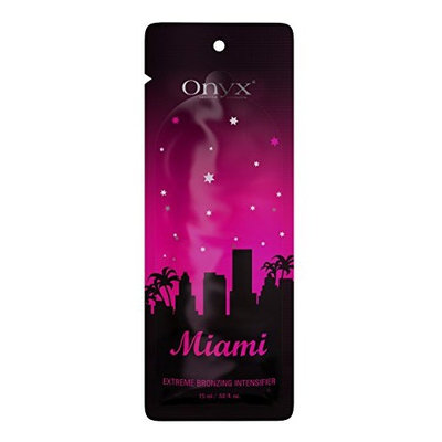 Onyx Miami Extreme Bronzing Intensifier Packet, Tanning Lotion enriched with Macadamia & Hemp Oil