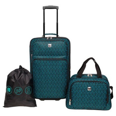 Skyline Carry On Luggage Set 3pc Set - Teal