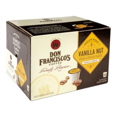 F. Gavi A & Sons, Inc. Don Francisco's Vanilla Nut, Medium Roast, Single-Serve Coffee, 100-Count