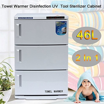 Belovedkai Combination 2 in 1 Hot Towel Warmer Cabinet and Sterilizer