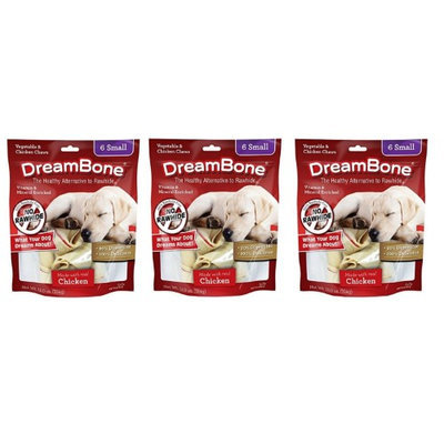 DreamBone Chicken Dog Chew, Small, 6-count (3 pack)
