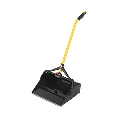 Rubbermaid Commercial Products Maximizer Wet/Dry Debris Pan with Hanger Bracket, Black (2018806)