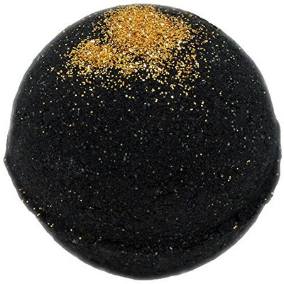 Bath Bomb 5.5 oz Black Velvet and Gold Shimmer