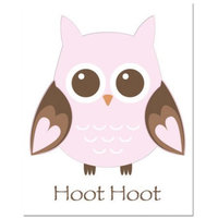 Secretly Designed Owl Hoot Art Print