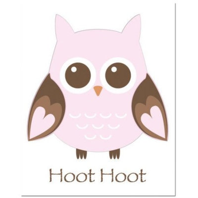 Secretly Designed Owl Hoot Art Print