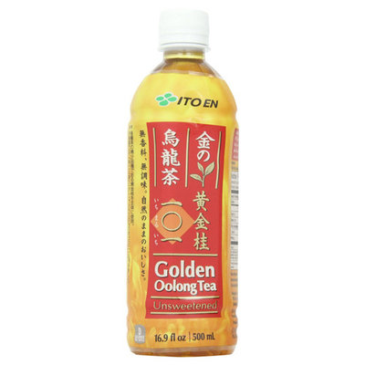 Ito En Unsweetened Golden Oolong Tea 16.9 oz Plastic Bottles - Pack of 12