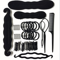Hair Accessories Hair Styling Set Kit For Women Topsy Tail Hair Tools Haircut Clamp Hair Styling Tool Bun Maker Hair Braid Tool for Making Hair Styles Hair Braid Magic Twist Tool