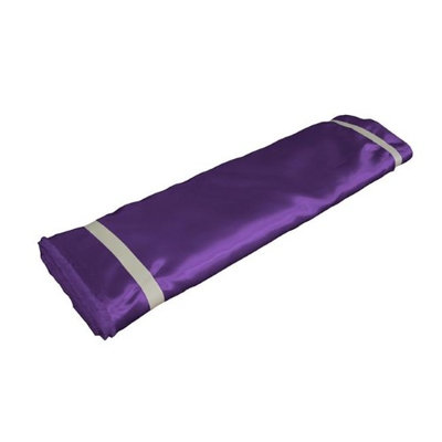 LA Linen BridalBolt-10Yrd-PurpleB23 10 Yards Bridal Satin Flat Fold Purple