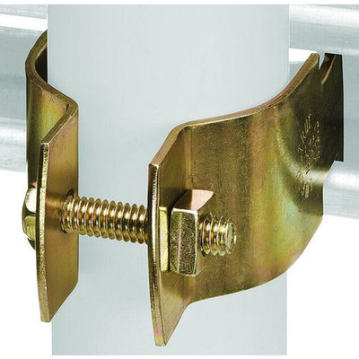 Superstrut Z703 1 1/2-10 Universal Pipe Clamp, 1-1/2 in, Steel