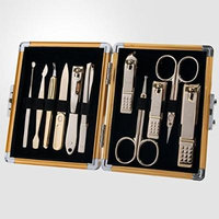 World No. 1. Three Seven (777) Travel Manicure Grooming Kit Nail Clipper Set (11 PCs, TS-16000SVG), MADE IN KOREA, SINCE 1975.