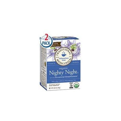 Traditional Medicinals Organic Nighty Night Herbal Tea -- 16 Tea Bags Each / Pack of 2