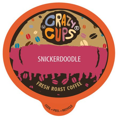 Crazy Cups Flavored Coffee, for the Keurig K Cups 2.0 Brewer, Snickerdoodle, 22 Count