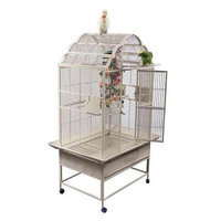 A & E Cage GC6-3223 White 32 X 23 In. Opening Victorian Top Cage