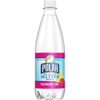 Polar Seltzer Water, Raspberry Lime, 20 Fl Oz, 24 Count