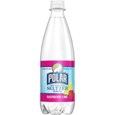 Polar Seltzer Water, Raspberry Lime, 20 Fl Oz, 24 Count
