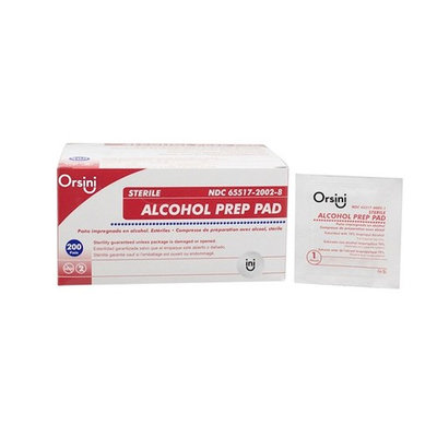 Orsini Sterile Alcohol Prep Pads, Medium (Pack of 3,000)