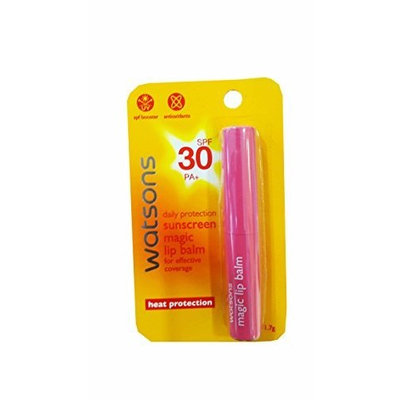 3 Packs of Watsons Daily Protection Sunscreen Magic Lip Balm for Effective covage. Heat Protection SPF30 PA+ (1.7g./ Pack).