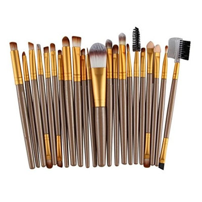CMrtew 22 Pieces Makeup Brush Set Professional Face Eyeliner Blush Contour Foundation Cosmetic Brushes for Powder Liquid Cream (G