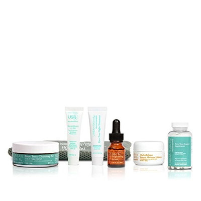Urban Skin Rx Dark Spot Essentials Travel Kit with All In One Supplements for Correcting Uneven Skin Tone