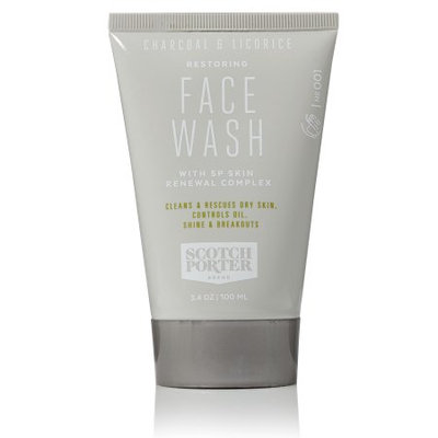 Scotch Porter Charcoal & Licorice Restoring Face Wash, 3.4 Oz