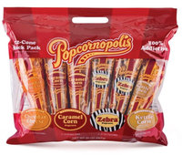 BPC1025968 Popcornopolis Mini Cone 4 Flav Snack Pack #1 - 6x20 Oz