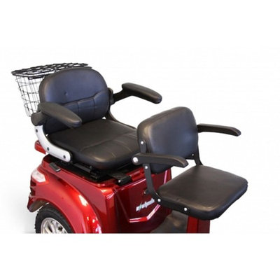 E-Wheels - EW-66 - 2-Passenger Heavy Duty Scooter - 3-Wheel - Red
