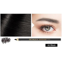 ZHUOTOP 1.2g Soft 3 Color Waterproof Durable Long Lasting Makeup Eyebrow Shadow Pencil Tools Black