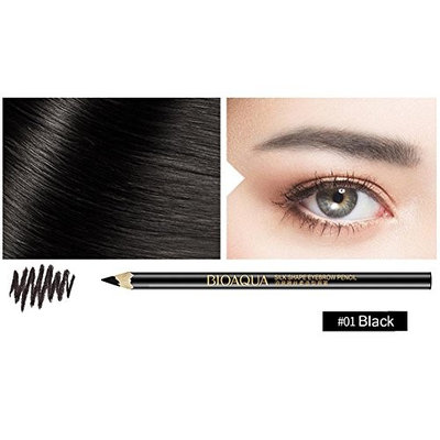 ZHUOTOP 1.2g Soft 3 Color Waterproof Durable Long Lasting Makeup Eyebrow Shadow Pencil Tools Black