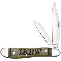 Case Cutlery CA15004 Peanut Olive Green U.S. Army Folding Knife Pocket Folder