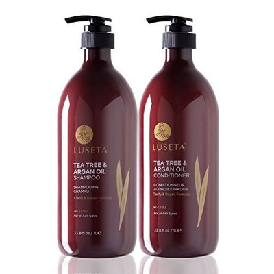 Luseta Tea Tree & Argan Oil Shampoo & Conditioner Set 2x33.8oz