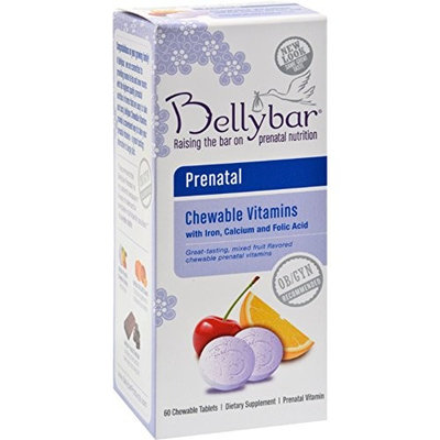 Bellybar Prenatal Chewable, Mixed Fruit 60 chewable tablets by Bellybar Prenatal