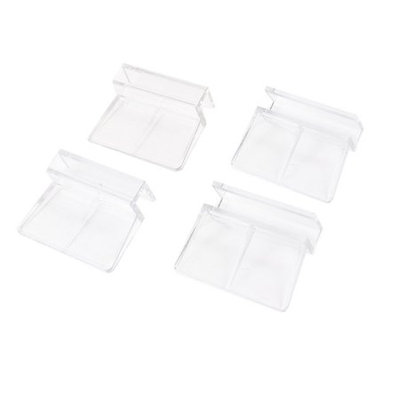 4 Pcs Glass Cover Plastic Clip Support Holder 6-8mm for Aquarium