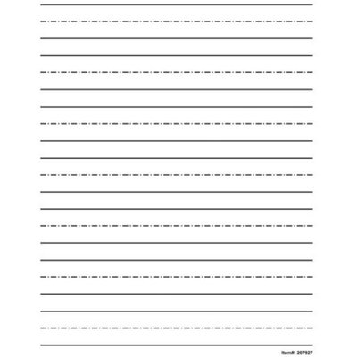 Low Vision Practice Writing Paper- Bold Line