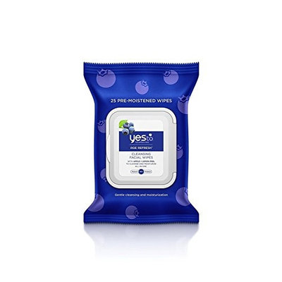 Yes To Blueberries Age Refresh Towelettes, 25 count + FREE Scunci Black Roller Pins, 18 Pcs