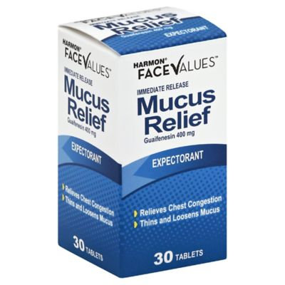 Harmon® Face Values™ 30-Count Immediate Release Mucus Relief Expectorant Tablets