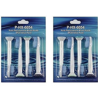 Generic Replacement Toothbrush Heads for Philips Sonicare HX6054 | Not Original Philips Toothbrush Heads | Exceptional Cleaning and Whiter Teeth Get 2 (4) Packs That's 8 Brushes