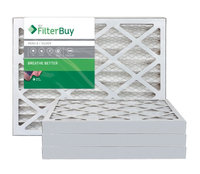 AFB Silver MERV 8 12x16x2 Pleated AC Furnace Air Filter. Filters. 100% produced in the USA. (Pack of 4)