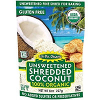 Let's Do Organic Shredded, Unsweetened Coconut, 8-Ounce Packages