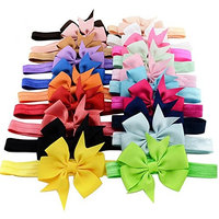 iEFiEL Baby Girls Hairband Head Wear Grosgrain Ribbon Hair Bows Accessories (...