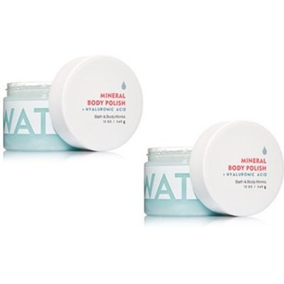 Bath and Body Works 2 Pack Water Hyaluronic Acid Mineral Body Polish.8 Oz