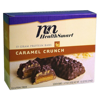 HealthSmart - High Protein Diet Bar - Caramel Crunch - 15g Protein - Low Calorie - Gluten Free (7/Box)