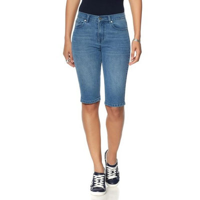 DG2 Diane Gilman Stretch Denim Bermuda Short 532-261