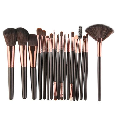 Paymenow New 18 Pieces Makeup Brush Set Tools Foundation Face Powder Blush Eyeshadow Brushes